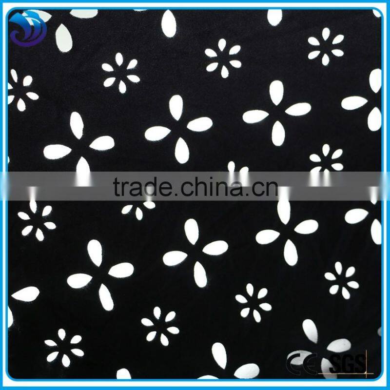 stretch suede fabric holes punch for clothing