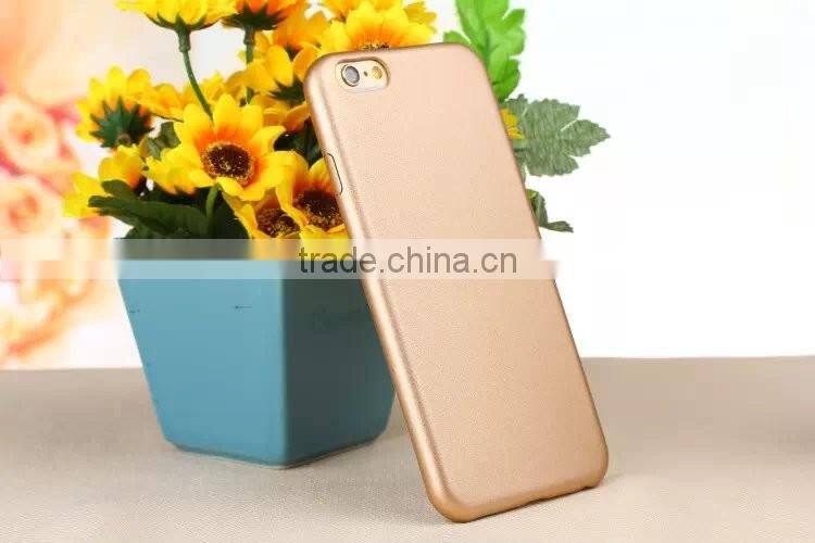 Solid Color PU Mobile Phone Back Case For iPhone 6s Plus