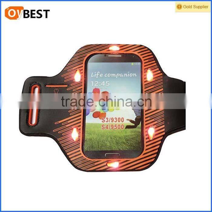 Cell Phone Sport Armband for samsung Galaxy S4 with LED Light