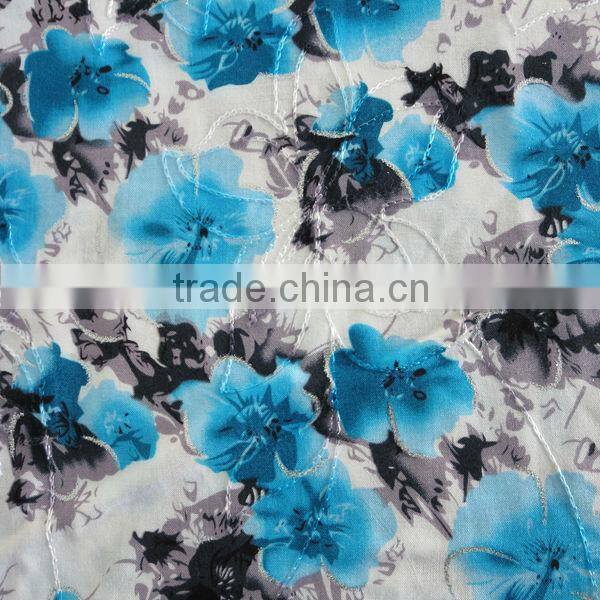 100% Rayon Fabric, Flower Printed Rayon Fabric for Apparel