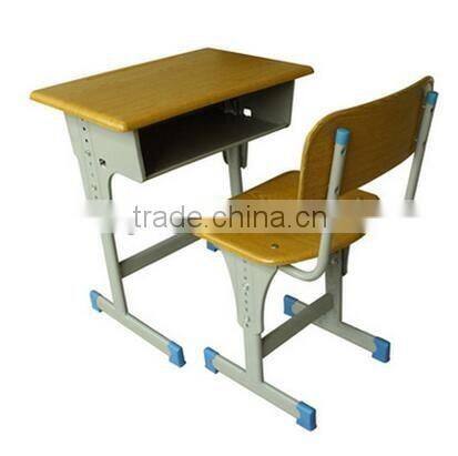 School desk and chair with Square tube school furniture HXZY062