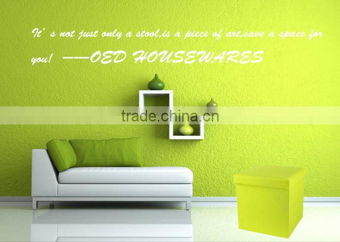 Brilliant Color Printed Cube Storage Ottoman