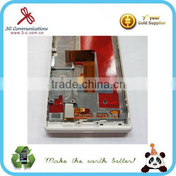 for Huawei Ascend P7 LCD display touch assembly with frame