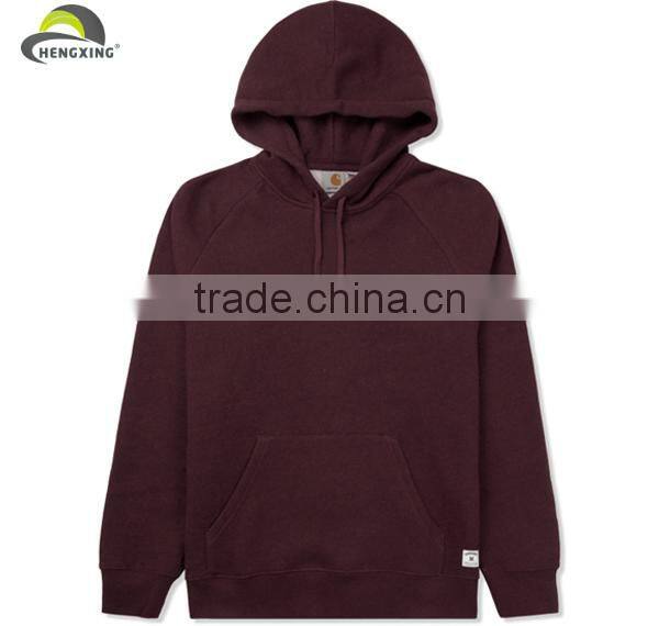 Custom high quality men plain hoodies