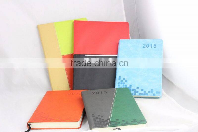 Factory direct supply A5 size genuine/pu leather hardcover notebook with customer logo