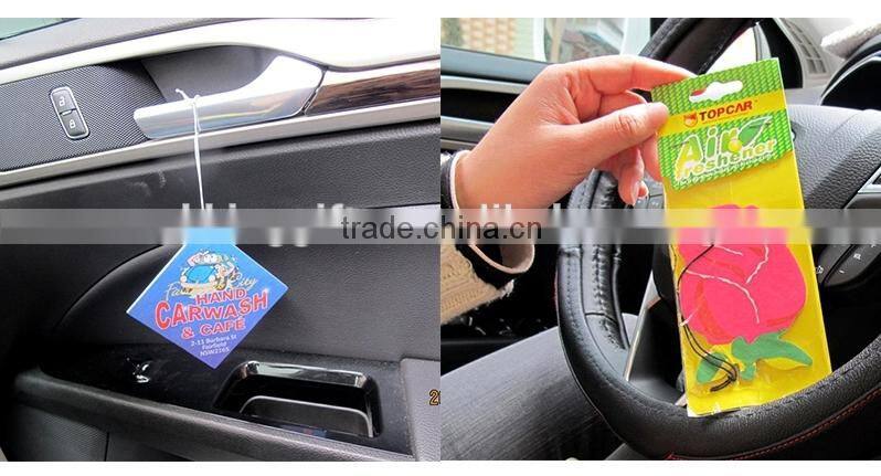 Custom CMYK printing logo hanging sexy girl car air freshener card sexy car air freshener