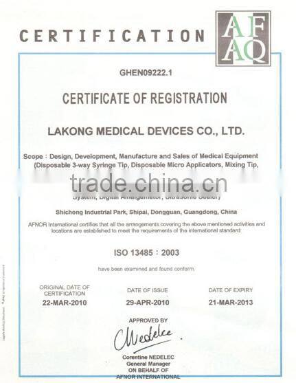 Disposable 3-way multicolored cover sytinge tips