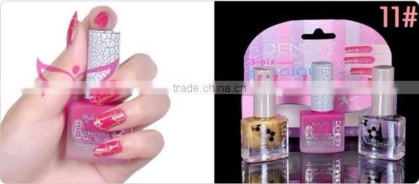 Hot new arrvail Denesy crack nail paint varnish set