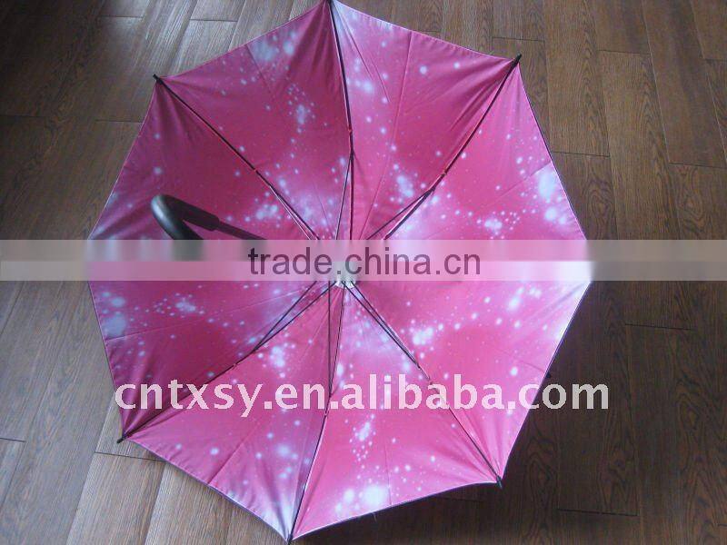 double layer ladies' straight umbrella