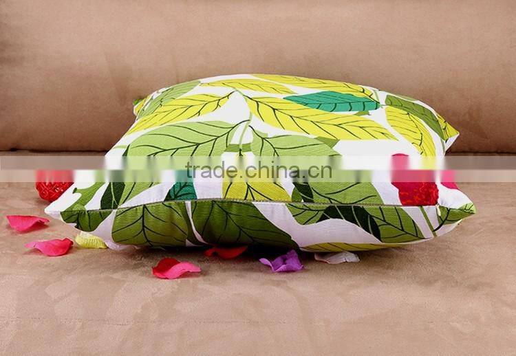 Pure Cotton Tree Leaves Environmental Protection Cushion Cover