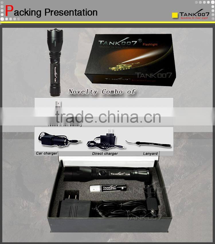 rechargeable powerful hunting led torch bright light torch police flashlight