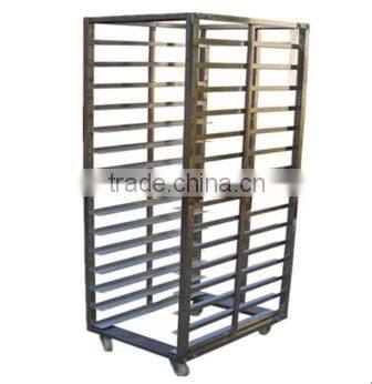 FOOD BREAD TROLLEY 8 layers 16 pans Stainless Steel Trolley