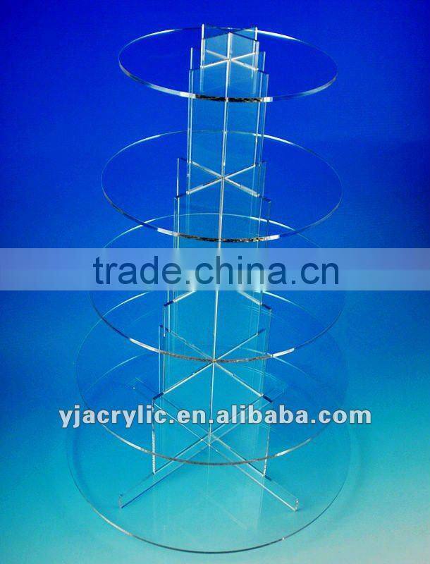 5 tier acrylic wedding cake stand