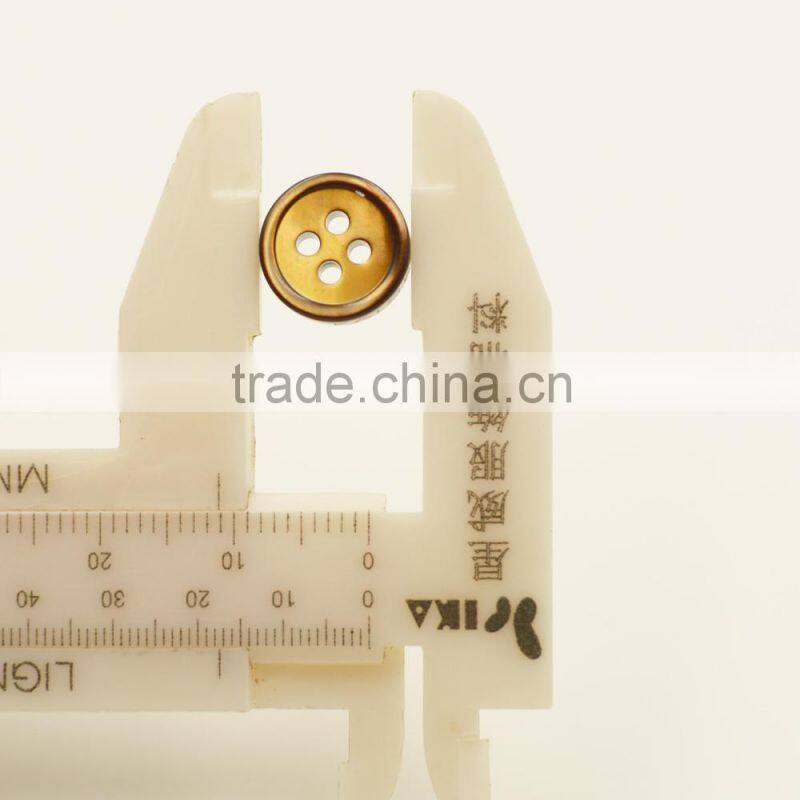 hight grade coffee four hole shell button for shirt