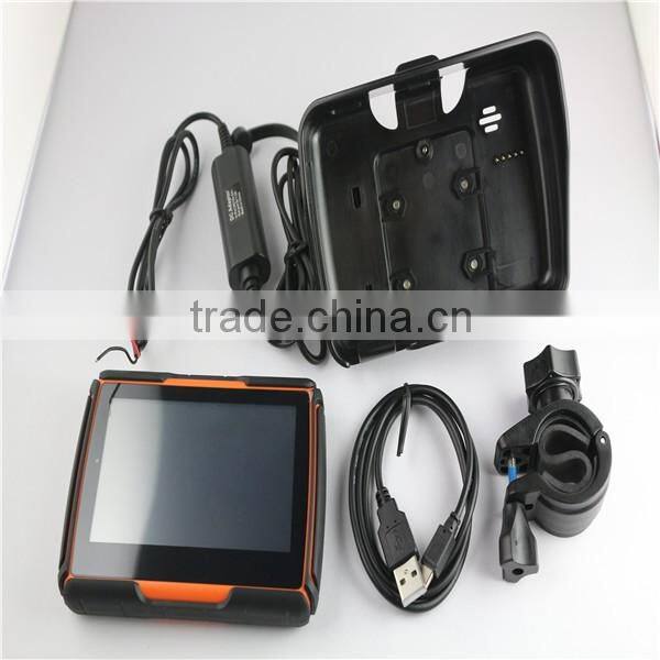 4.3" inch Waterproof Motorcycle smart motorcycle multimedia navigation system with 8GB Memory