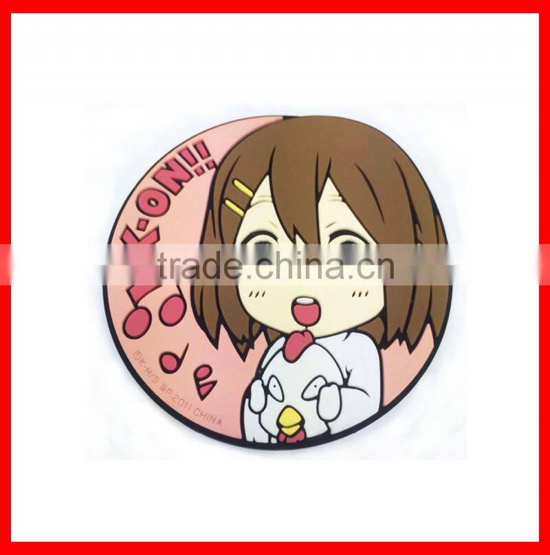 Custom Made Duable Colorful PVC Fancy Coffee Cup Mat