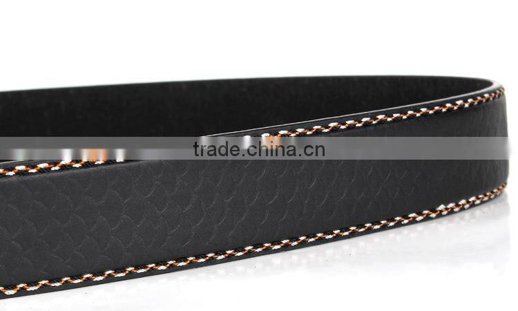 Drop Shipping Mens Fish Scale Stripe Fake Leather Waist Belts