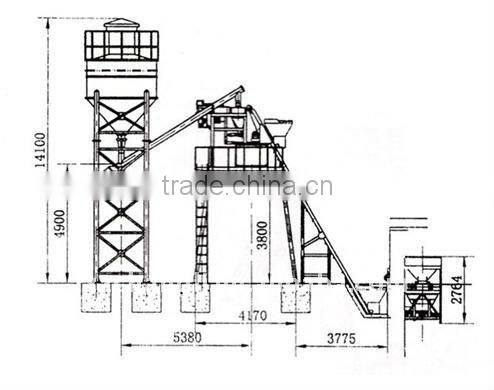 HZS25 concrete batching plant