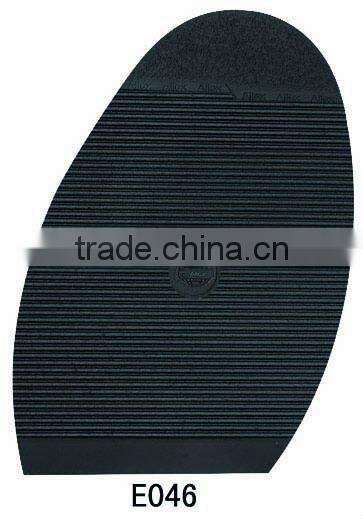 E025 Thick Tooth Shape Natural Rubber Soles For Shoe Repair Material
