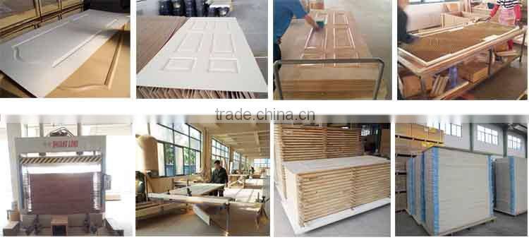White primer molded mdf panel wood door price