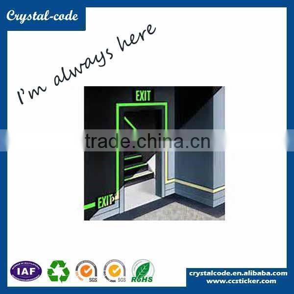 China supplier new products glow in the dark fluorescent alphabet sticker paper
