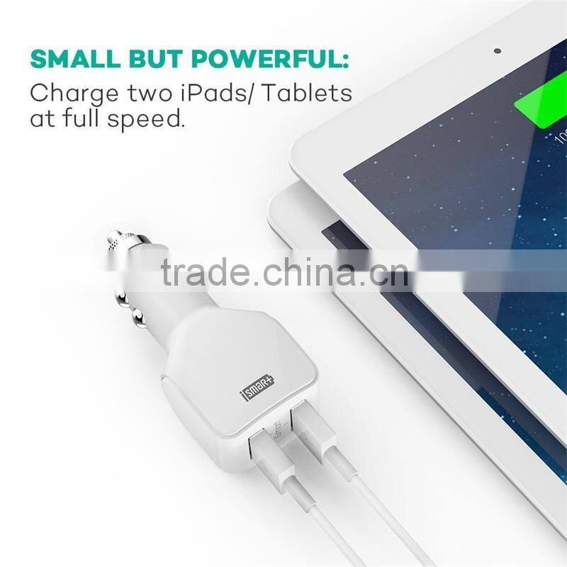CE FCC ROHS 5V 4.8A 2 port USB car charger