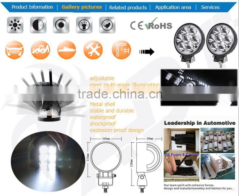 2016 hot sale 10-30V 21W Led Work Light Boat Car Truck Lamp offroad SUV UTE ATv