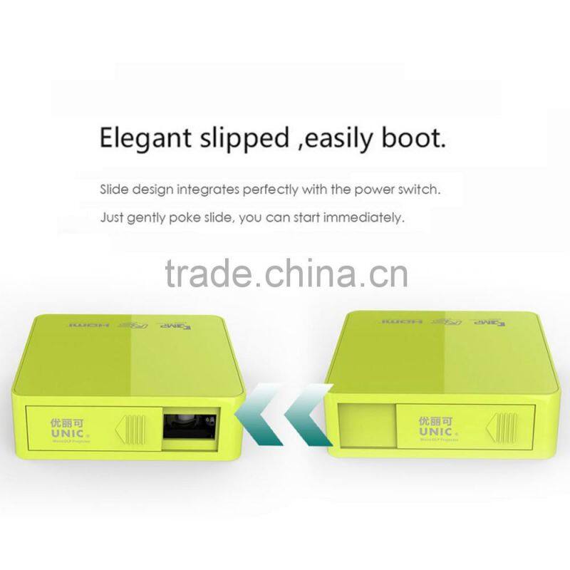 2016 Newest DLP UC50 854*480 800lumens 1080p support mini portable projector dlp projector HD UC50
