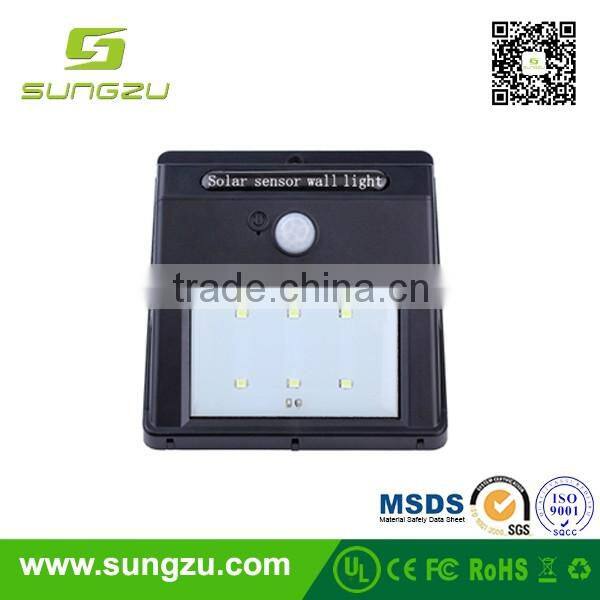 1w IP65 portable street sensor solar light led in 120lm lumen