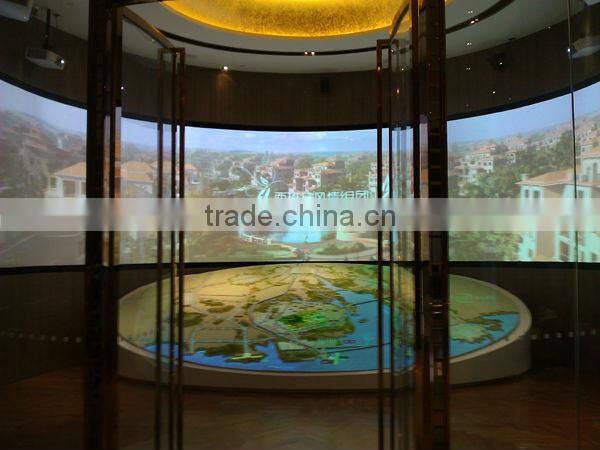 Two Projection Screens Edge Blending System