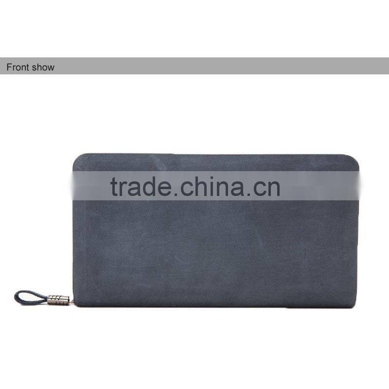 High quality genuine matte leather men clutch bag !!top grain men's leather wallet,luxury leather travel wallet for man