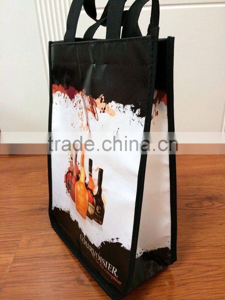 promotional pp non woveb wine bag 6 bottles carry bag