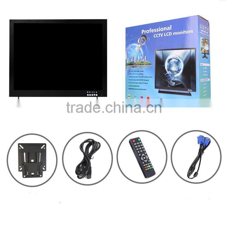 High Brightness19inch cctv lcd display for screen surveillance