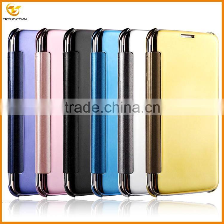 2016 trending products electroplating mirror leather case for iphone 7 plus