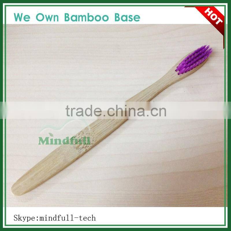 Soft Bristle Head Bamboo Handle Cheap Toothbrush China