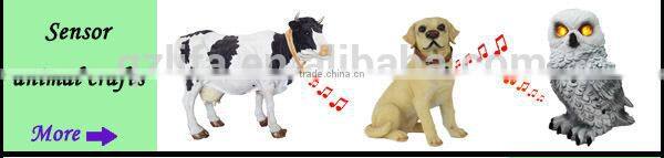 2016 polyresin garden dog solar light