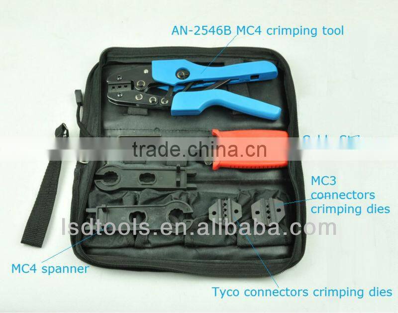 AN-K2546B Solar cable crimping tool kits,solar pv tool for MC4 connectors