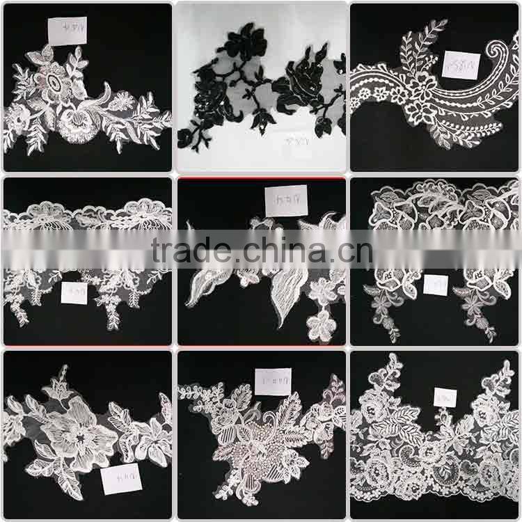 Fashion decorative french lace fabric for wedding dress wholesale China