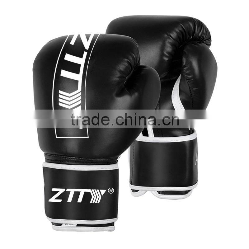 Cheap PU Leather Boxing Training Gloves 6 8 10 oz Sparring Fighting