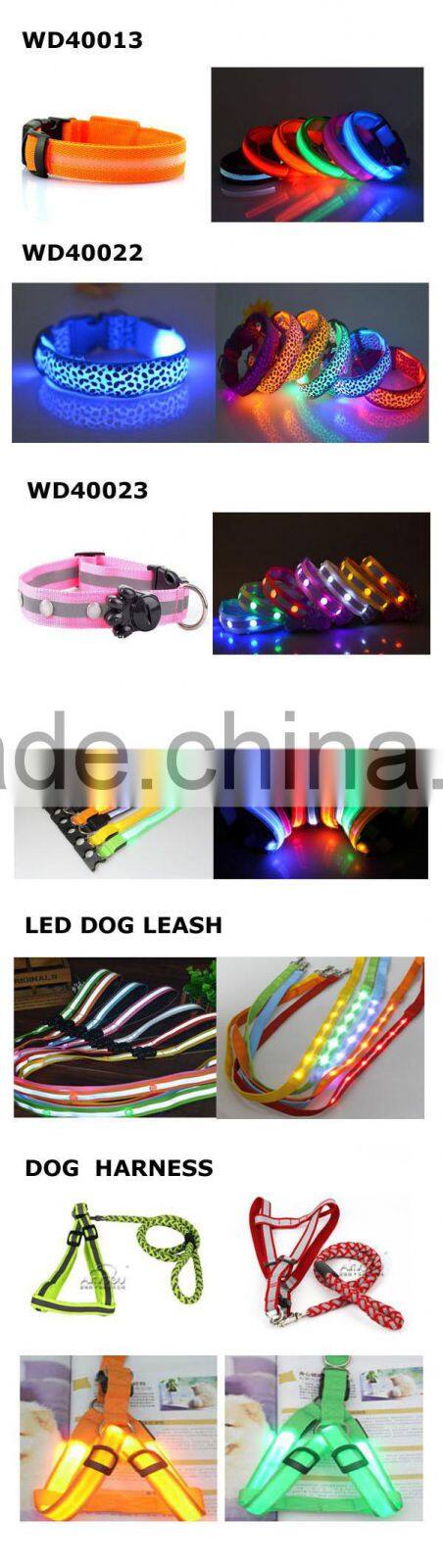 QQ Pet Product Manufacturer Dogs Accessories In China Pet Supply Led Dog Leash Wholesale