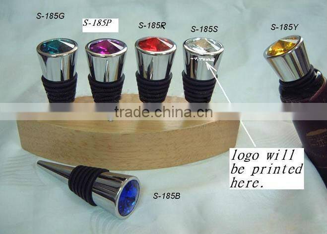 Wedding Favors Hot Sale 3D Laser Block Crystal Wine Stoppers
