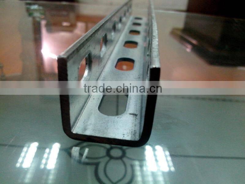 professional galvanised u channel . price perforated 12*25*40