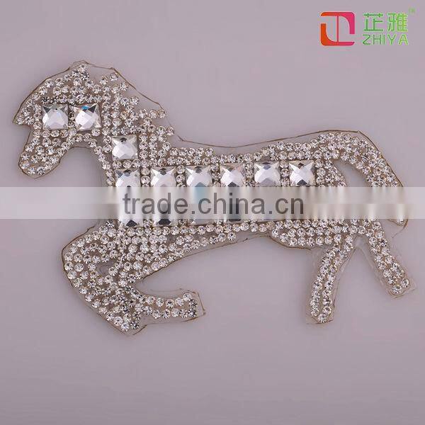 Wholesale colorful rhinestone decorative iron letters