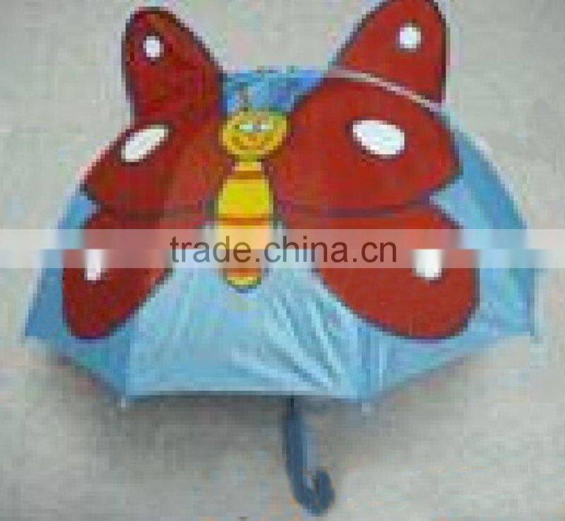 butterfly child hanging umbrella