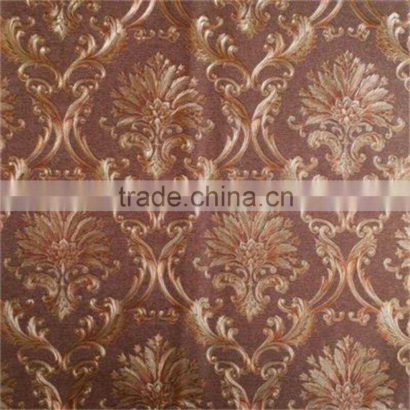 2016 damask design wallpaper with european style from China manufacturer
