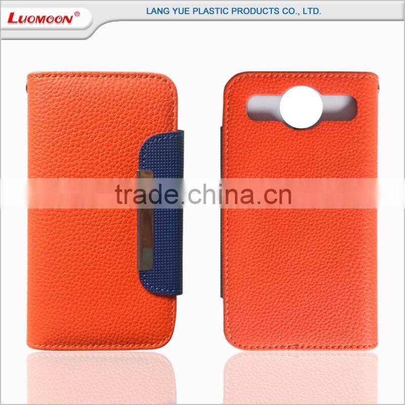 universal wallet litchi pattern leather phone case cover with metal clip for huawei honor mate lite max 6 7 y6 p8 p9