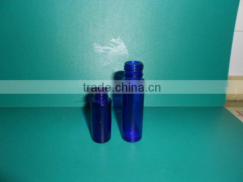 5ml and 10ml cobalt blue glass roll-on bottle