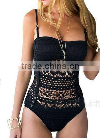 BSC098 Beautiful sex girl one piece pure triangle bikini swimwear