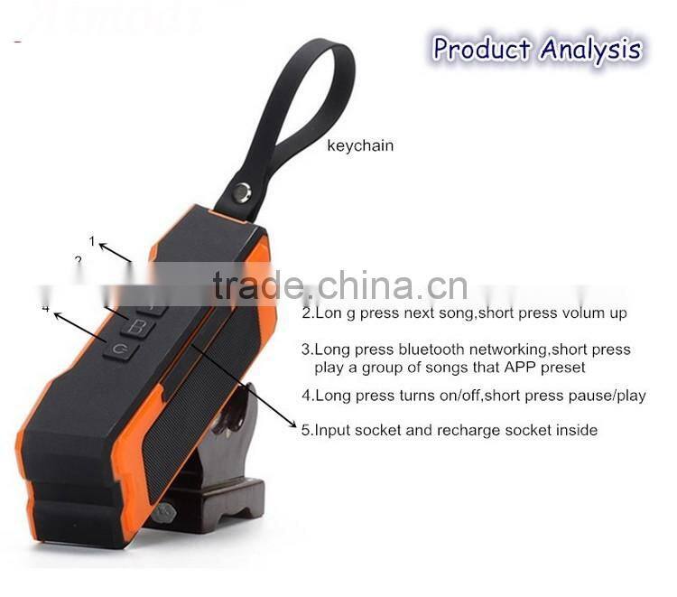 Mini music car speaker Wireless stereo waterproof speaker