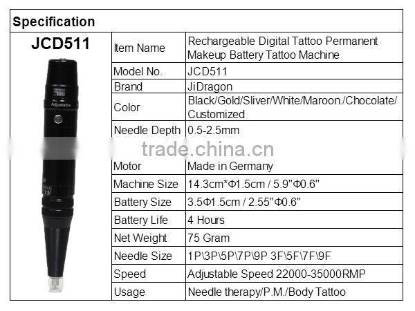 3D Rechargeable Eyebrow Permanent Make Up Digital Machine